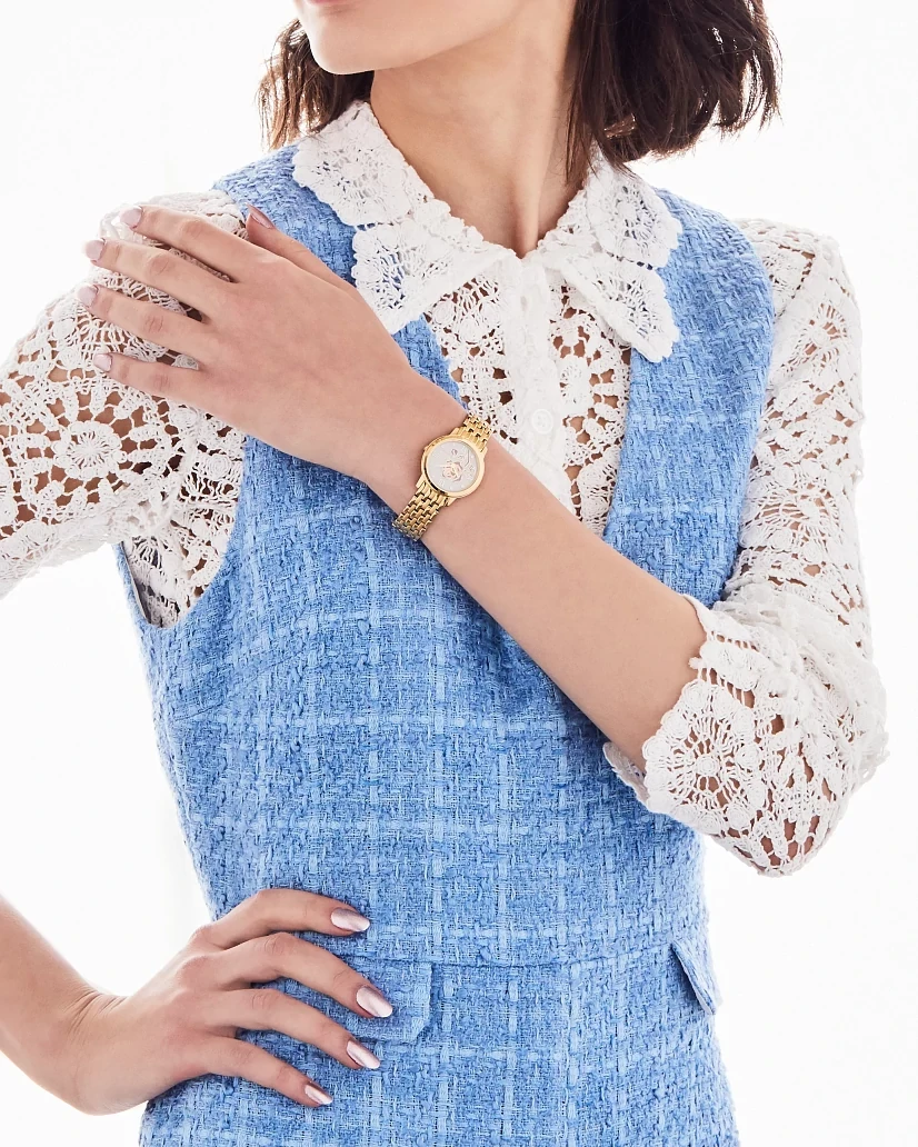 Belle Diamond Champagne Dial Stainless Steel Bracelet EX1492-59W